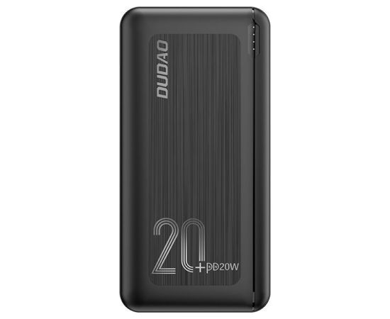 External battery Power Bank Dudao K12PQ+ PD 20W QC 3.0 2xUSB-A/Type-C 20000mAh black