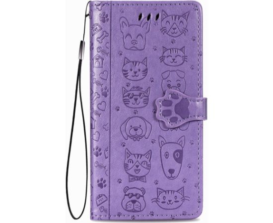 Case Cat-Dog Samsung A346 A34 5G purple
