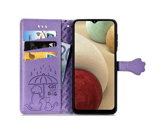 Case Cat-Dog Samsung A346 A34 5G purple