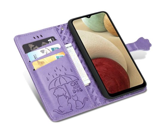 Case Cat-Dog Samsung A346 A34 5G purple