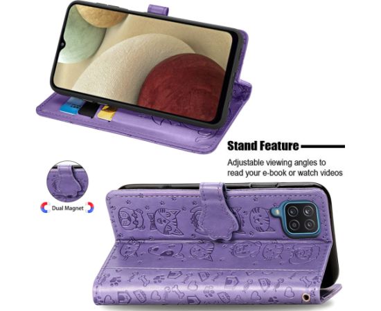 Case Cat-Dog Samsung A346 A34 5G purple
