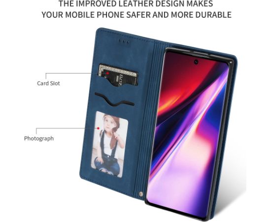 Case Business Style Xiaomi Redmi Note 12 Pro+ 5G dark blue