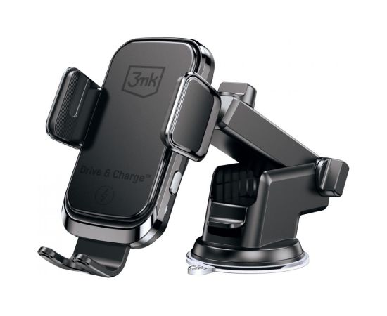 Car charger-holder 3mk Drive & Charge black