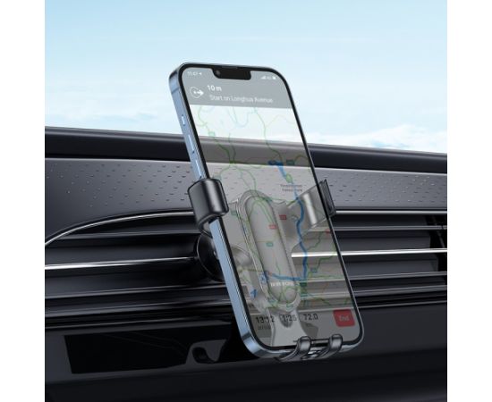 Car phone holder Borofone BH74 for using on ventilation grille, black Telefonu Turētāji Auto Velo Moto