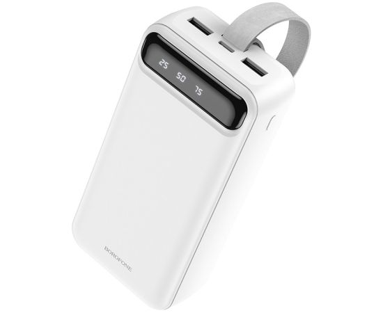 (Ir veikalā) Borofone BJ14B Freeway 30000mAh Power Bank White