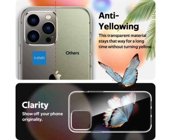 Case X-Level Antislip/O2 Apple iPhone 14 Plus clear