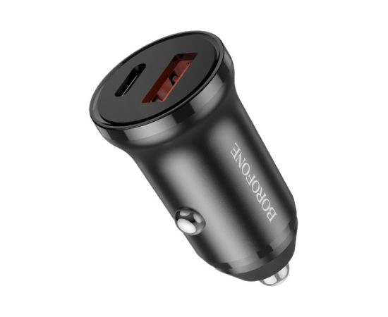 Car charger Borofone BZ18A USB-A/Type-C PD20W+QC3.0 black