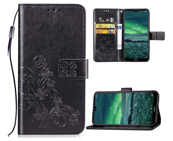 Case Flower Book Samsung A135 A13 4G black