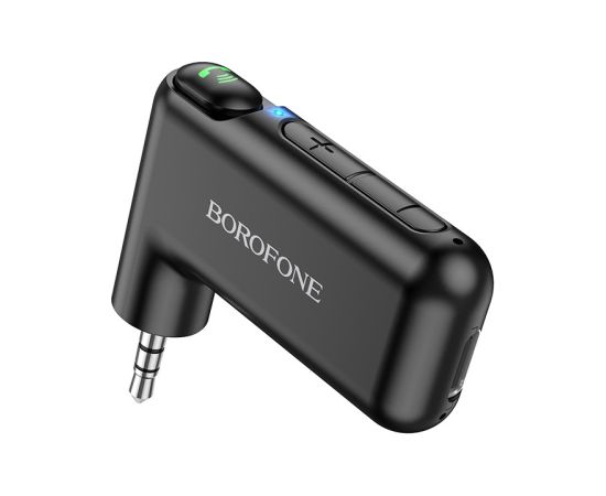 Wireless car Receiver adapter Borofone BC35 Wideway AUX BT black