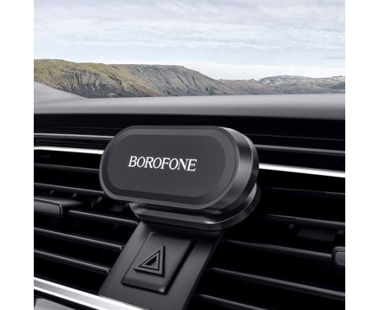 Aвтомобильный держатель телефона Borofone BH29, крепится на приборную панель автомобил, магнитный, черный