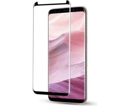 Защитное стекло дисплея "Adpo Tempered Glass 5D" Samsung S22 Plus выгнутое черное