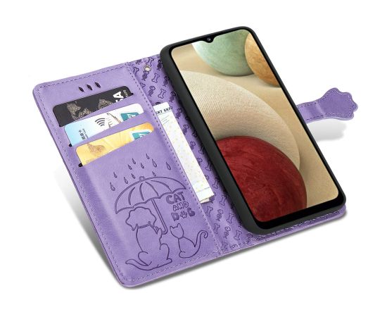 Case Cat-Dog Samsung A037 A03s purple