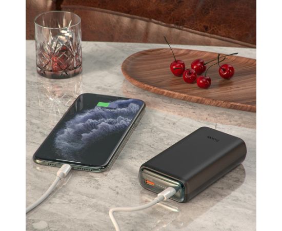 Внешний аккумулятор Power Bank Hoco Q1A Type-C PD 20W+Quick Charge 3.0 (3A) 20000mAh черный