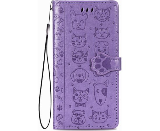 Case Cat-Dog Samsung A025G A02s purple