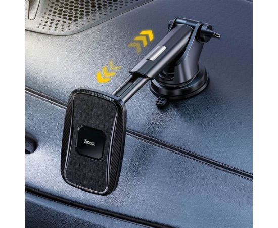 Car charger-holder Hoco CA75 magnetic, black
