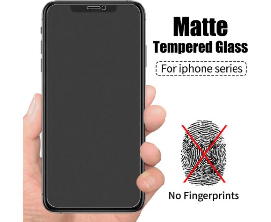 Tempered glass Matte Apple iPhone 6/6S white