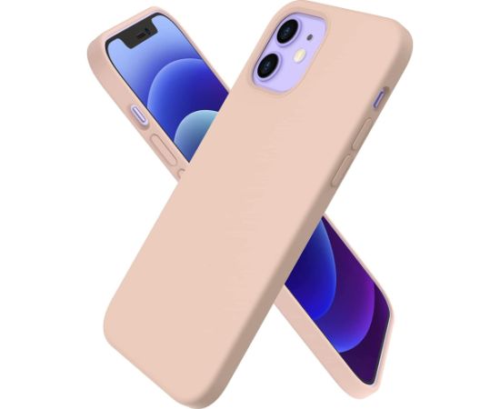 Чехол Liquid Silicone 1.5mm Apple iPhone 12 mini розовый