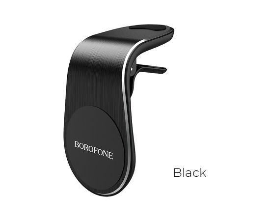 Aвтомобильный держатель телефона Borofone BH10, крепится на решетку вентиляции, магнитный, черный