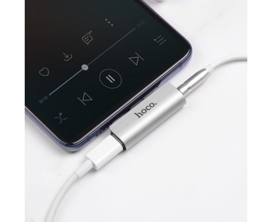 Adapter Hoco LS26 from Type-C to Type-C + 3,5mm silver Adapteri