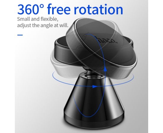 Car phone holder Hoco CA46, dashboard mounting, magnetic fixing, silver Telefonu Turētāji Auto Velo Moto