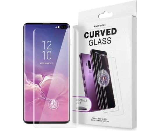 Tempered glass Nano Optics 5D UV Glue Samsung G973 S10 curved transparent