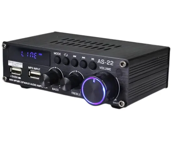 Blitzwolf Wzmacniacz audio Blitzwolf AS-22, 45W, Bluetooth 5.0, USB + pilot (czarny)