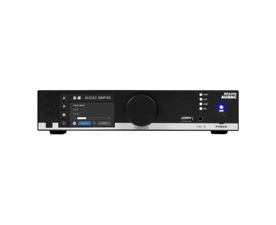 Audac AUDAC MFA208 All-in-one audio solution - 2 x 40W @ 4 Ohm - 80W @ 70/100V