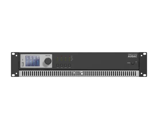 Audac AUDAC SMQ1250 WaveDynamics™ quad-channel power amplifier 4 x 1250W