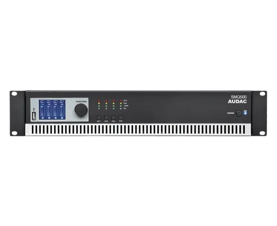 Audac SMQ500 WaveDynamics™ quad-channel power amplifier 4 x 500W
