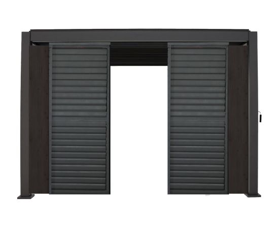 Middle panel of louvers wall for gazebo MIRADOR-111, white