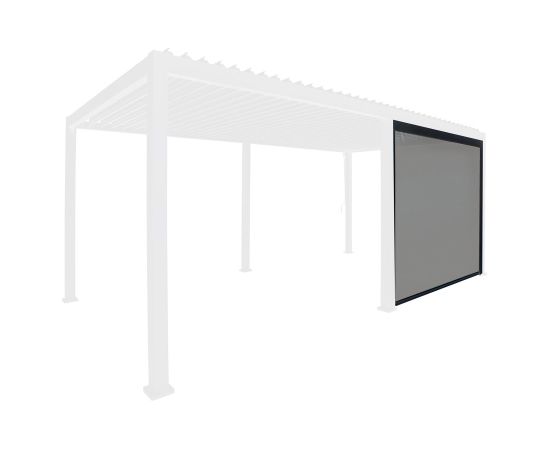 Pull-down screen for gazebo MIRADOR 4m, white/light grey