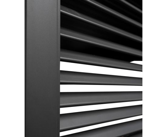 Louvers wall for gazebo MIRADOR-111 4m, dark grey