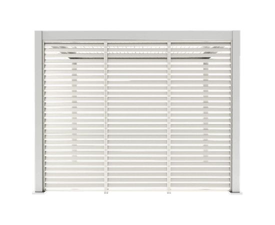 Louvers wall for gazebo MIRADOR-111 3m, white