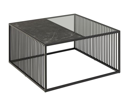 Kafijas galds STRINGTON 80x80xH40cm melns