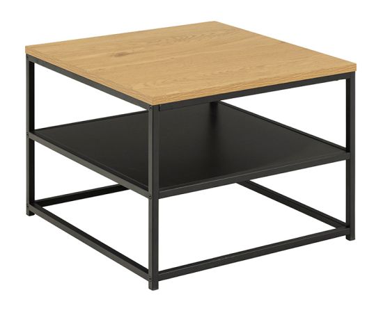 Kafijas galds GILA 55x55xH42cm melns/ozola
