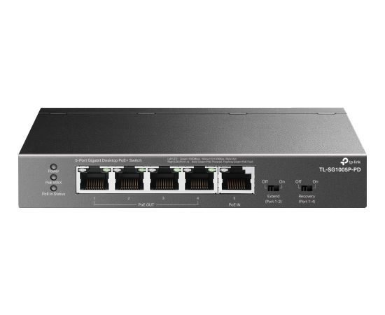 Switch TP-LINK TL-SG1005P-PD Desktop/pedestal 5x10Base-T / 100Base-TX / 1000Base-T PoE+ ports 5 TL-SG1005P-PD