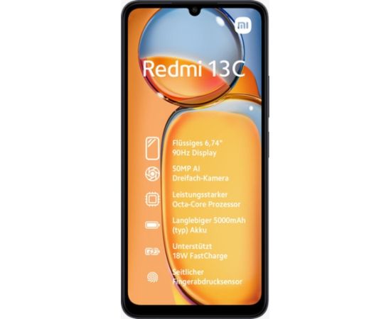 Xiaomi Redmi 13C 128GB 6RAM 4G EU black Мобильные телефоны