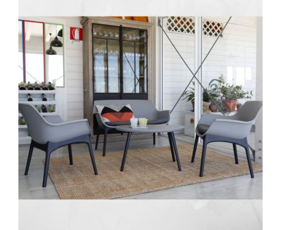 Bica Комплект садовой мебели Luxor Lounge Set светло-серый/серый