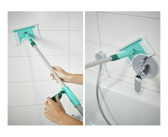 LEIFHEIT Flīžu un vannas istabas birste ar teleskopisku kātu 93–150cm Bath Cleaner micro duo