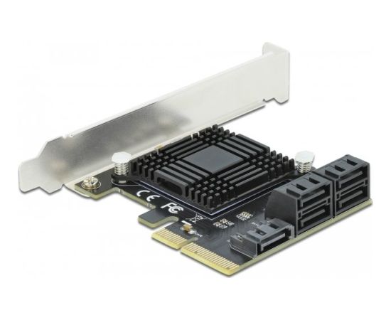 DeLOCK PCIe 5P SATA x4 LP 90498