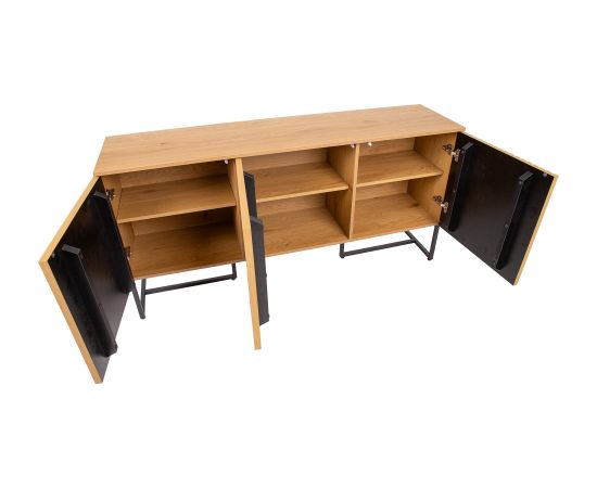Комод HAMPTON 160x40xH80см, меламин с узором дуба