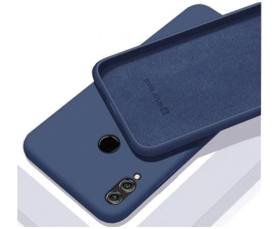 Evelatus Galaxy S10 Nano Silicone Case Soft Touch TPU Samsung Dark Blue