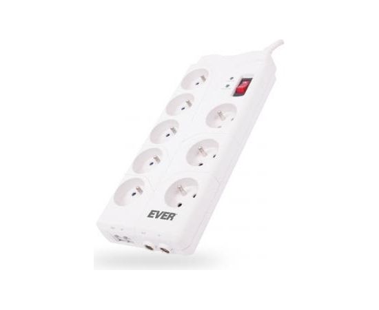 Ever T/LZ05-HOM019/0000 power distribution unit (PDU) White 8 AC outlet(s)