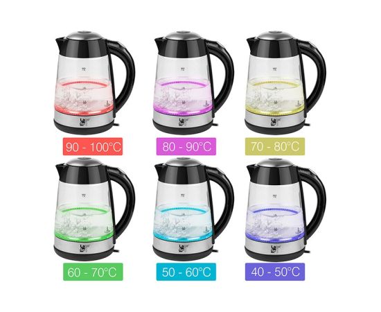 LAFE CEG015 electric kettle 1.7 L 2200 W Transparent