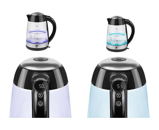 LAFE CEG015 electric kettle 1.7 L 2200 W Transparent