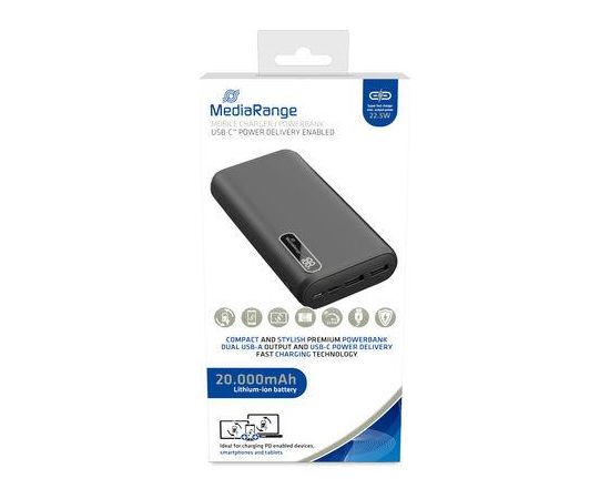 Media Tech POWER BANK USB 20000MAH/MR756 MEDIARANGE