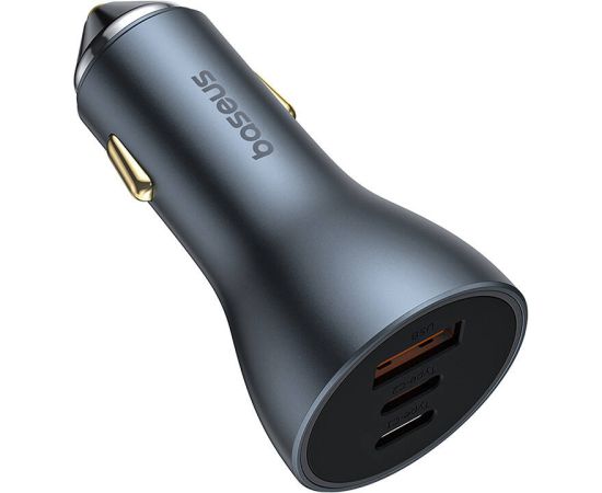 Car charger Baseus Golden Contactor Pro, 2x USB-C, 1x USB, 65W