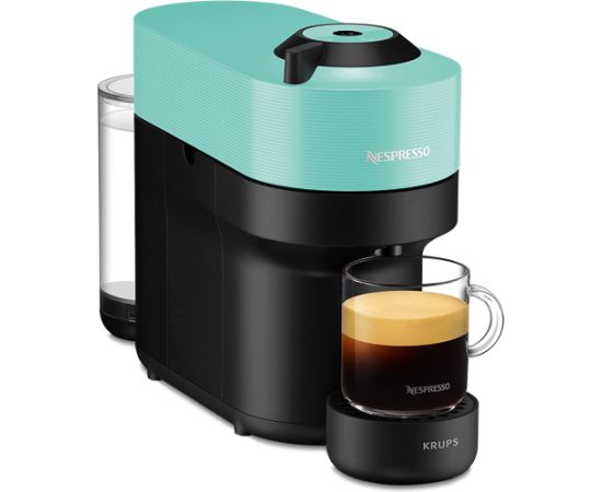 Krups Nespresso Vertuo Pop Aqua Mint XN9204, capsule machine (black/mint)