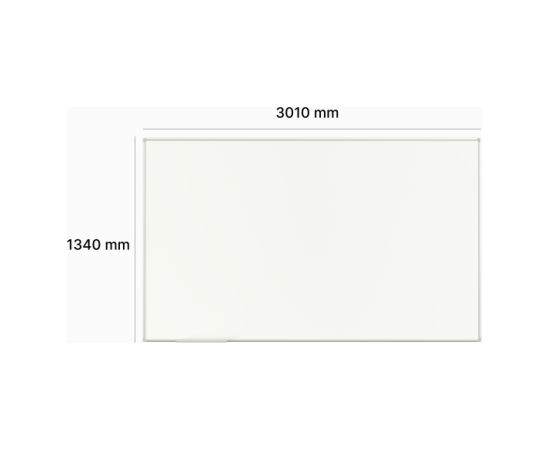 Projectio and dry erase writingboard 3010 x 1340 mm TK-Team