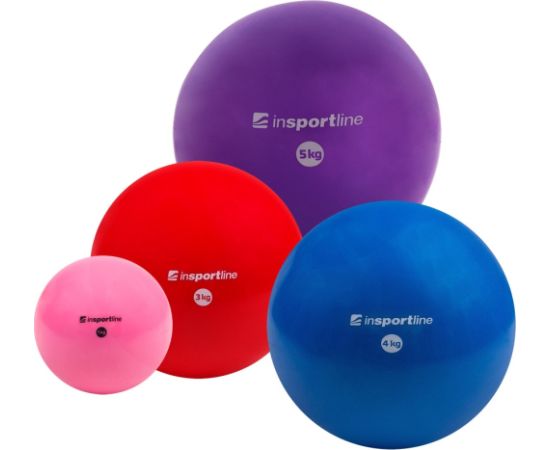 Mīksta jogas bumba ar atsvaru inSPORTline 5kg Fitnesa bumbas Mīksta jogas bumba ar atsvaru inSPORTline 5kg Fitnesa bumbas